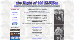Desktop Screenshot of nightof100elvises.com