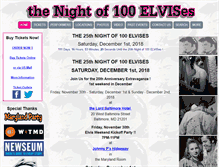 Tablet Screenshot of nightof100elvises.com